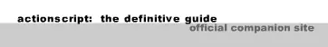 ActionScript: The Definitive Guide Microsite logo