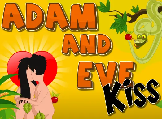 Adam and Eve Kiss logo