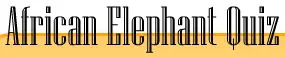 African Elephant Quiz logo