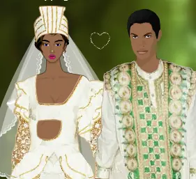 African Wedding Dressup logo