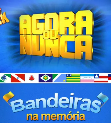Agora ou Nunca Bandeiras na memória logo