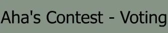 AHA'S CONTEST - VOTING logo