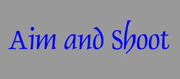 AIM AND SHOOT logo