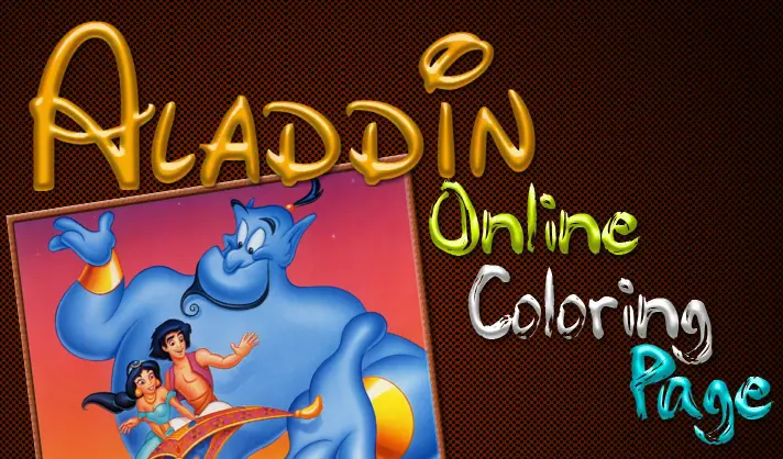 Aladdin Online Coloring Page logo