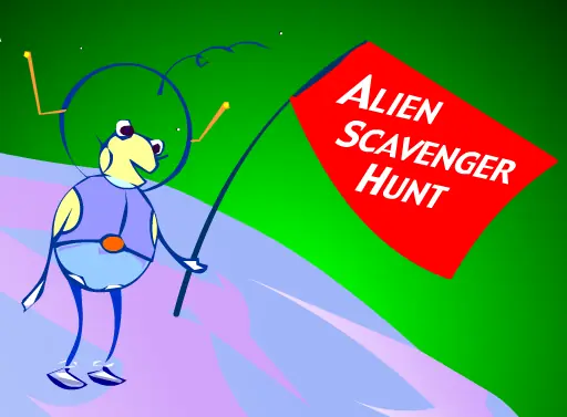 Alien Scavenger Hunt - Letter Bugs logo