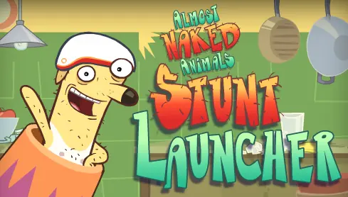 Almost Naked Animals: Stunt Launcher logo