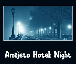 Amajeto Hotel: Night logo