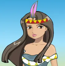 American Indian Girl logo