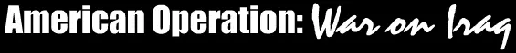 American Operation: War On Iraq logo