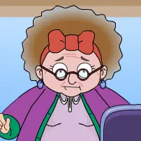 An old lady who swallowed a fly logo