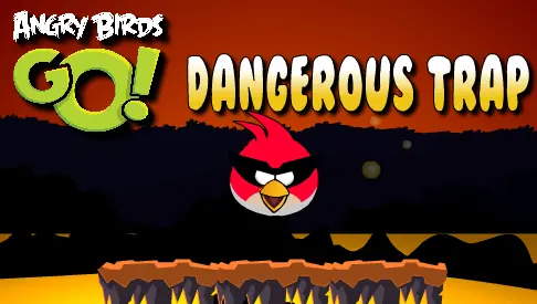 Angry Birds Go! Dangerous Trap logo