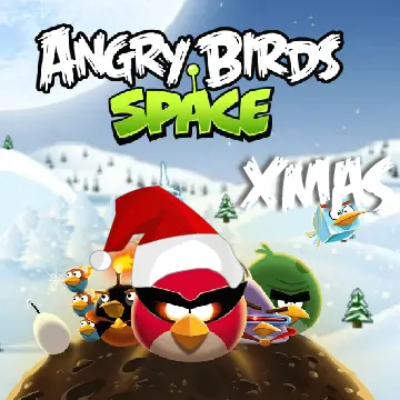 Angry Birds Space Xmas logo