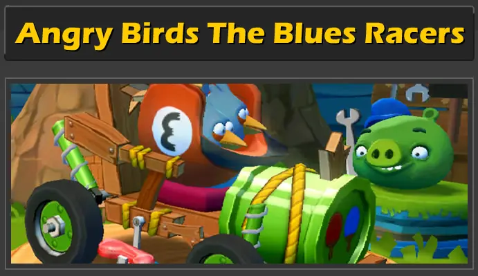 Angry Birds The Blue Racers logo
