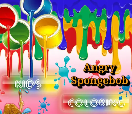 Angry Spongebob Kids Coloring logo