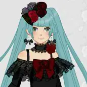 Anime Gothic Girl Dress Up Game logo