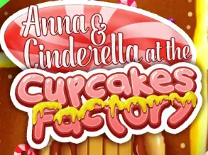 Anna & Cinderella at the Cupcakes Factory logo
