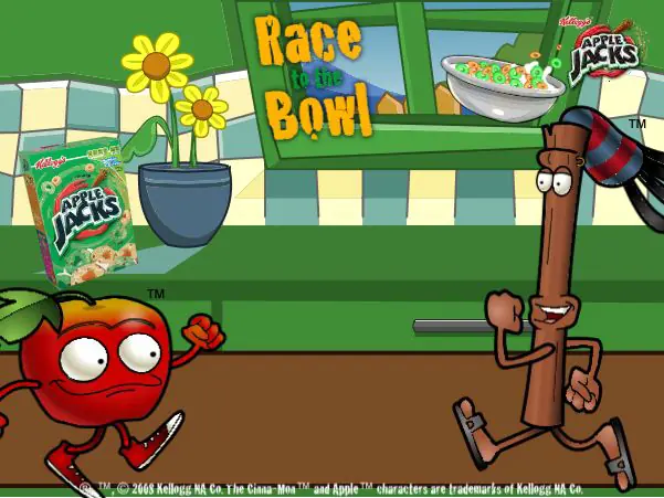 Apple Jacks Race to the Bowl logo