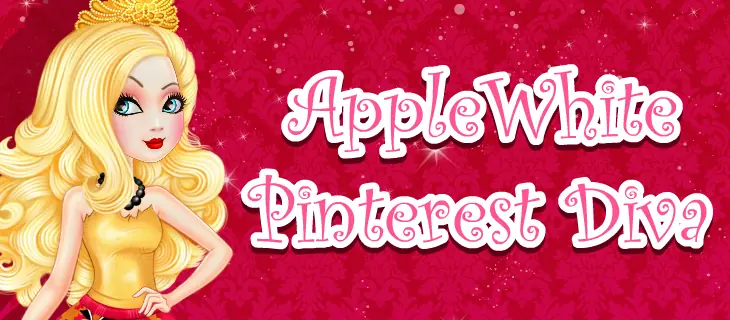 Apple White Pinterest Diva logo