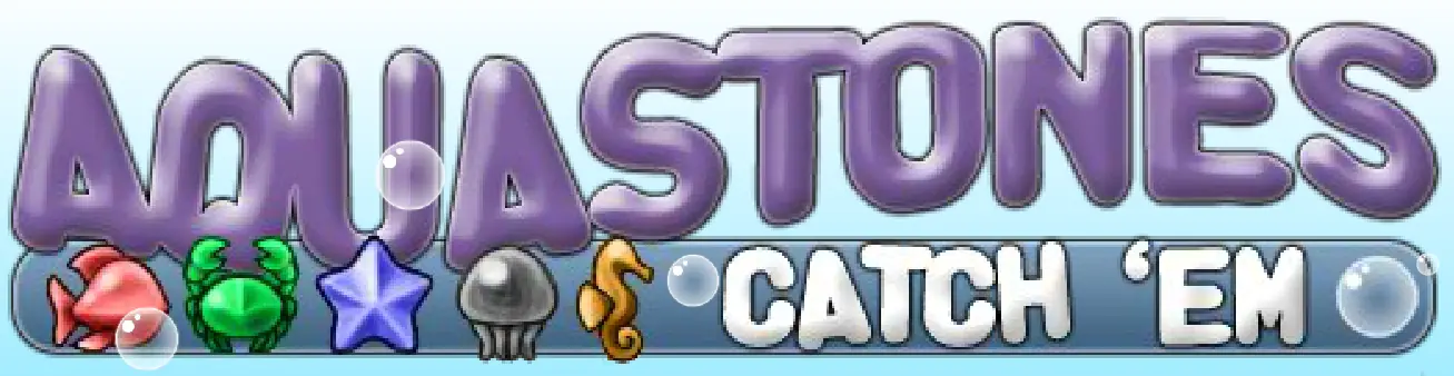 Aquastones: Catch 'em logo