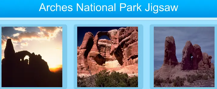 Arches National Park Jigsaw logo