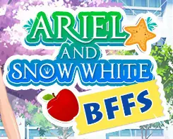 Ariel and Snow White BFFS logo