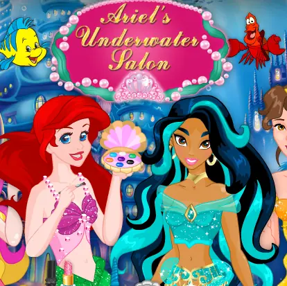 Ariel's Underwater Salon logo