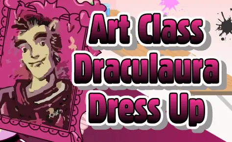 Art Class Draculaura Dress Up logo