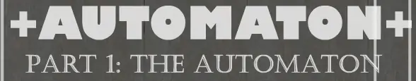 Automaton Part 1 - The Automaton logo