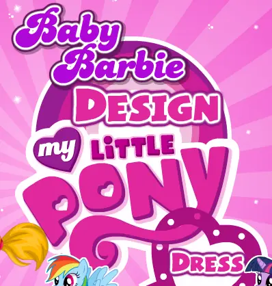 Baby Barbie Design My Little Pony Dress logo