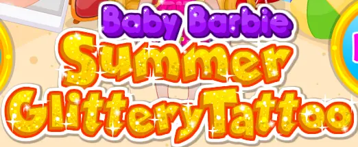 Baby Barbie: Summer Glittery Tattoo logo