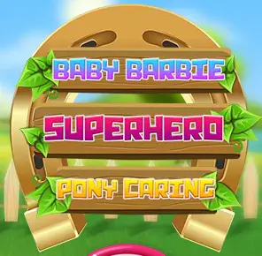 Baby Barbie Superhero Pony Caring logo