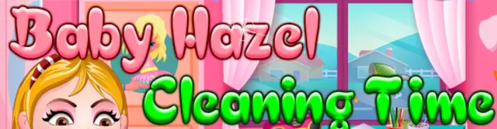 Baby Hazel Cleaning Time logo