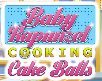 Baby Rapunzel Cooking Cake Balls logo