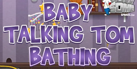 Baby Talking Tom Bathing logo