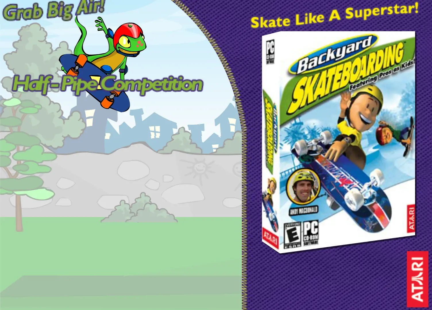 Backyard Skateboarding Half-Pipe Competition logo