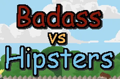 Badass vs Hipsters logo