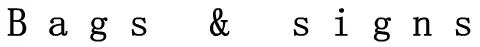 Bags & Signs logo
