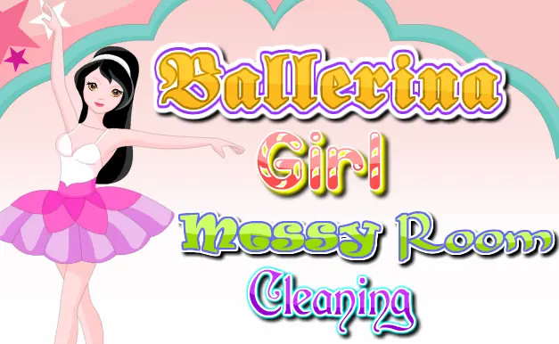Ballerina Girl messy Room Cleaning logo