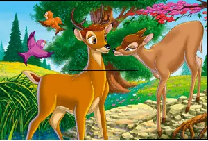 Bambi, Thumper and Flower Jigsaw logo