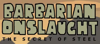 Barbarian Onslaught: The Secret of Steel logo