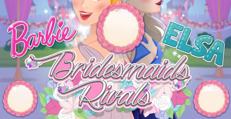 Barbie And Elsa Bridesmaids Rivals logo