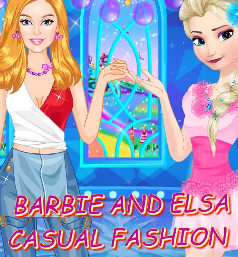 Barbie And Elsa Casual Fashion logo