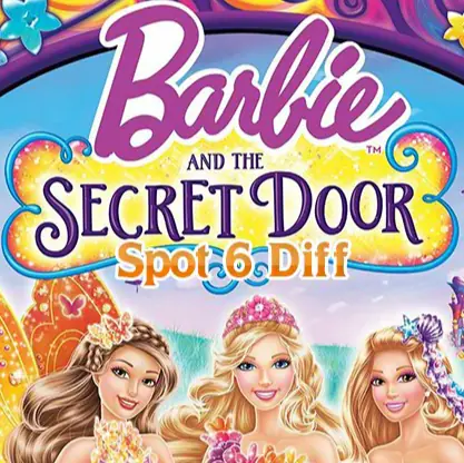 Barbie and The Secret Door: Spot 6 Diff logo