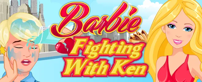 Barbie Fighting with Ken logo