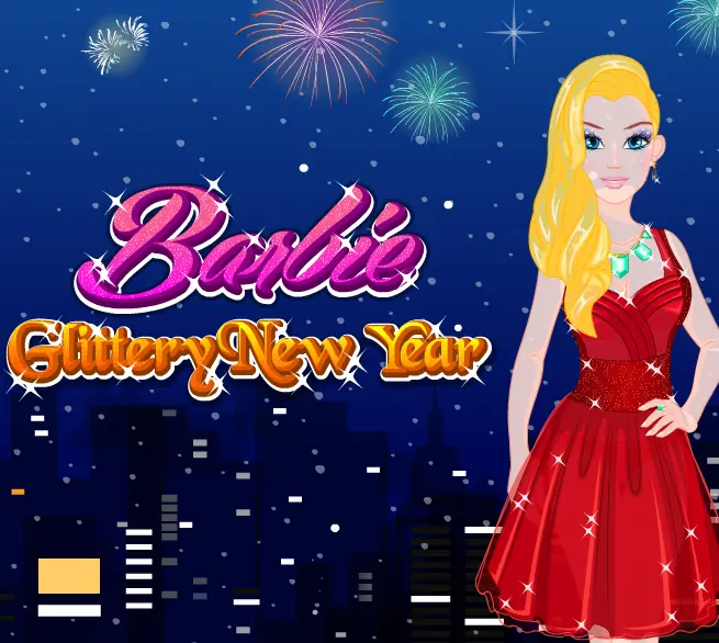 Barbie Glittery New Year logo