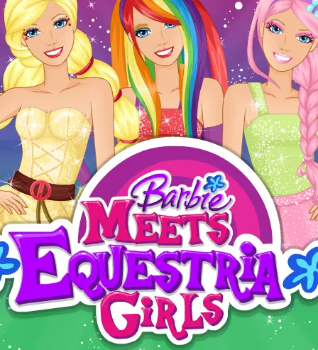 Barbie Meets Equestria Girls logo