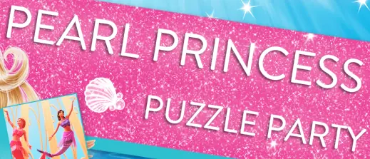 Barbie Pearl Princess Puzzle Party logo