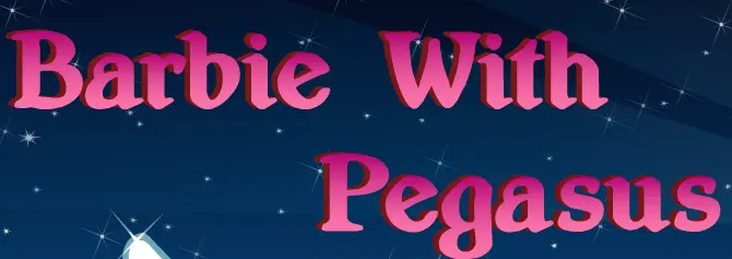 Barbie with Pegasus logo