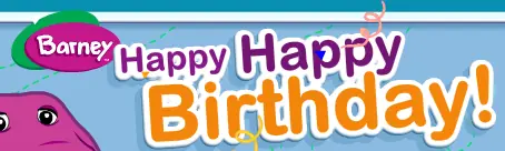 Barney Happy Happy Birthday! logo