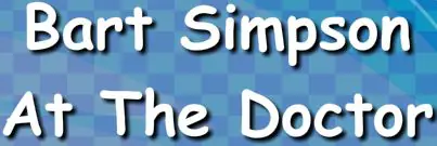 Bart Simpson at the Doctor logo